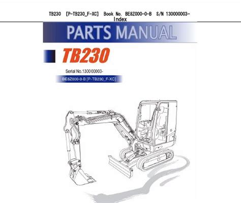 takeuchi tb230 parts diagram